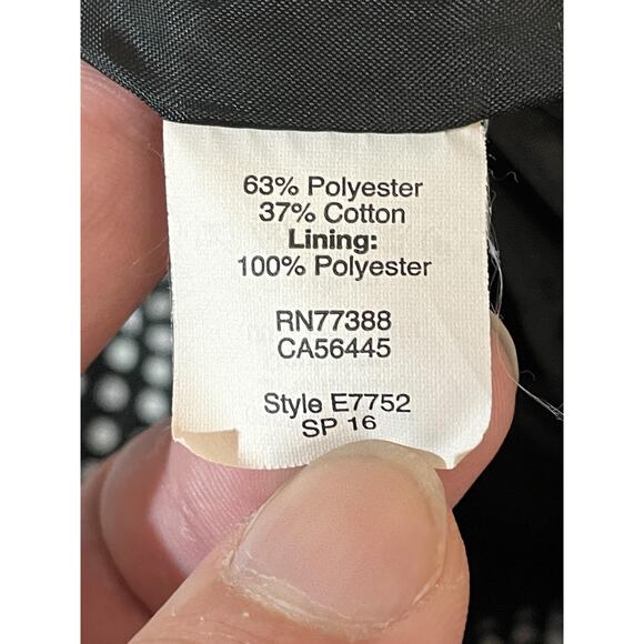 J.Crew Skirt Womens 4 Black White Polka Dot Elastic Waist Pockets Lined E7752 - Picture 8 of 8